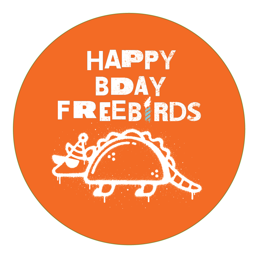 Happy Birthday Freebirds sticker