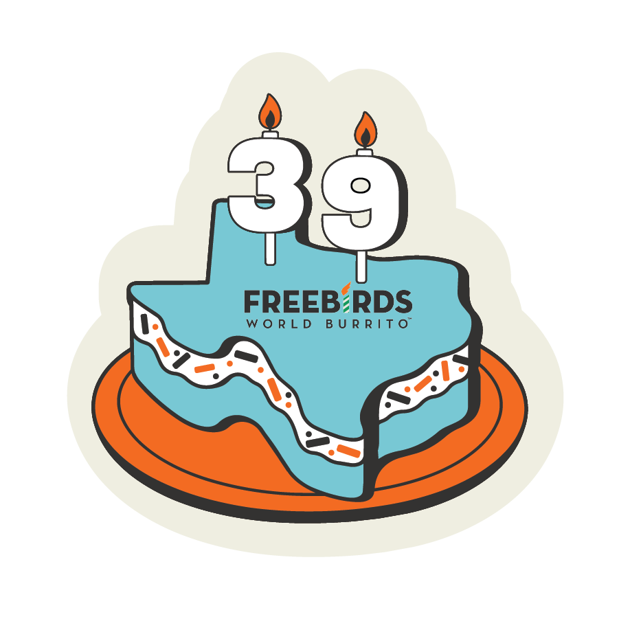 Freebirds birthday cake