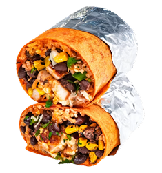 Spicy BBQ Freebird Chicken Burrito